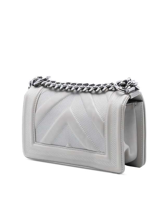 Pre-Loved by Azura Reborn - Pre-Loved Small Chevron Stitched Calfskin Boy Flap