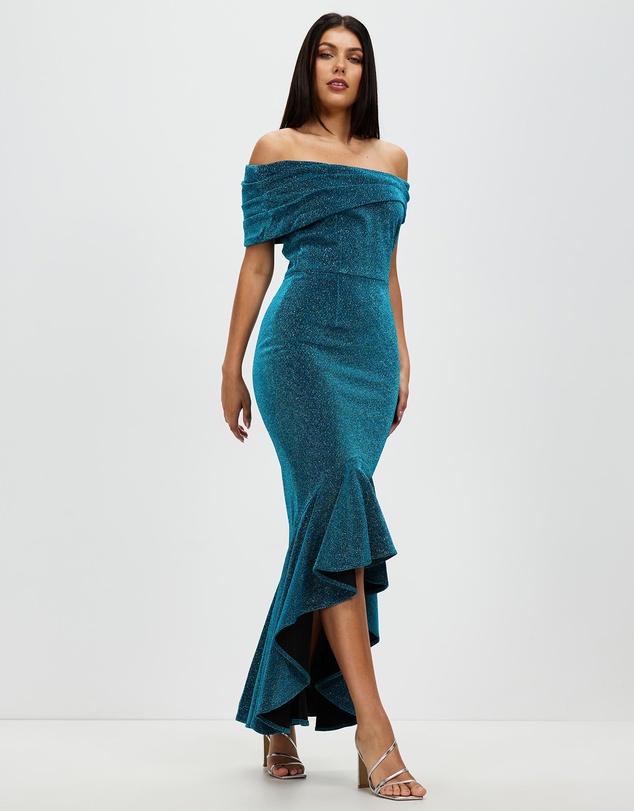Romance by Honey and Beau - Caterina Off Shoulder Maxi Dress