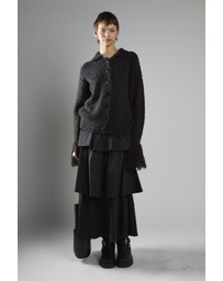Glamorous - Fringe Cuff Button-front Cardigan