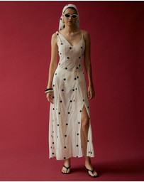 Lover - May Asymmetric Polka Dot Dress