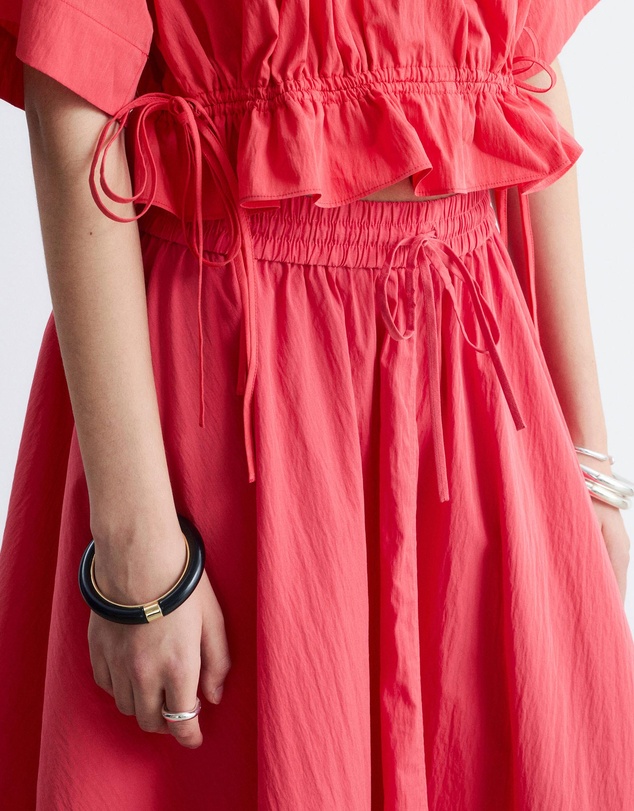 & Other Stories - Gathered Cotton-Blend Maxi Skirt