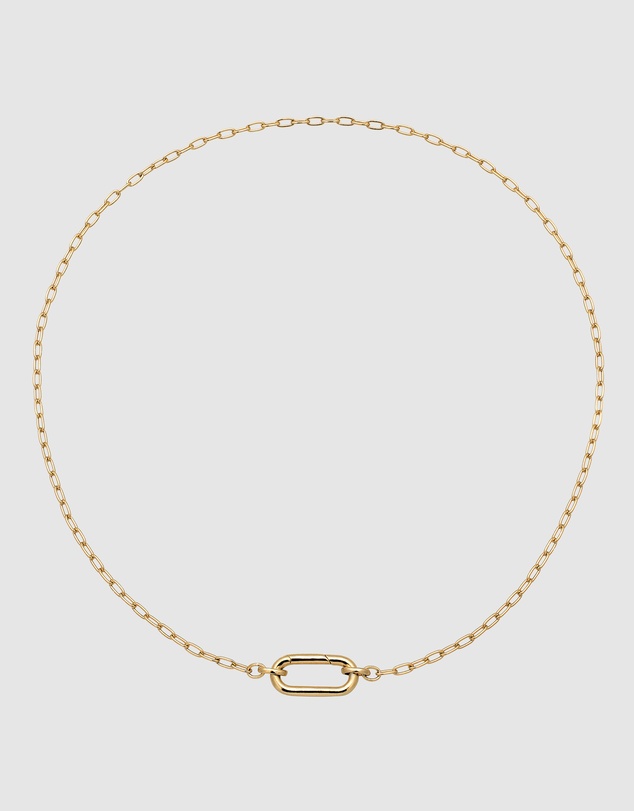 Elli Jewelry - Oval Link Necklace in Gold-Plated 925 Silver