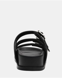Steve Madden - Easy-Peazy Black Sandals