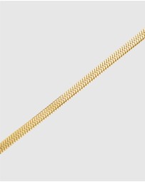 Rosefield - Large Snake Gold-Tone Bracelet