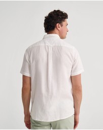 Oxford - Leyton French Linen Short Sleeve Shirt