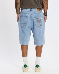 S Double - Emb 5 Pocket Shorts