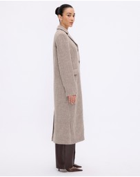 Minima Esenciales - Leni Wool Houndstooth Coat