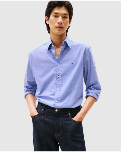 Tommy Hilfiger - Flex Poplin Micro Gingham Shirt