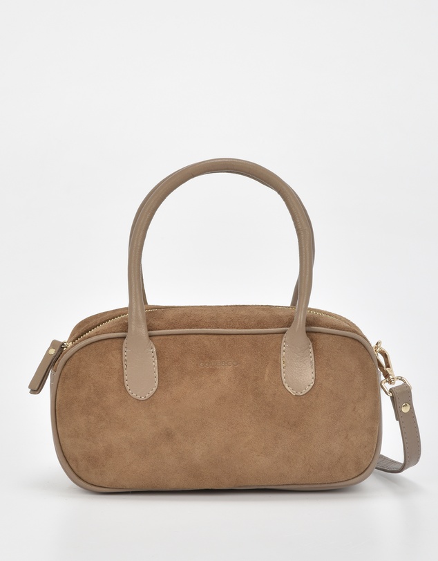 Cobb & Co - Elwood Suede Leather Crossbody Bowler Bag