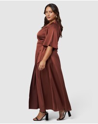 Pink Dusk by Curve Project - Glitz and Glam Maxi Dress