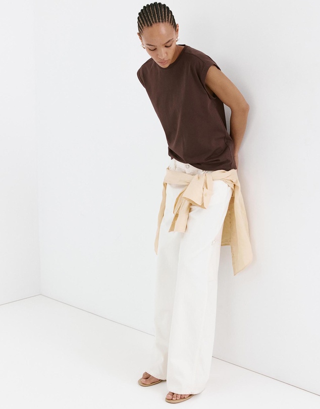M.N.G - Short-Sleeved Cotton T-Shirt