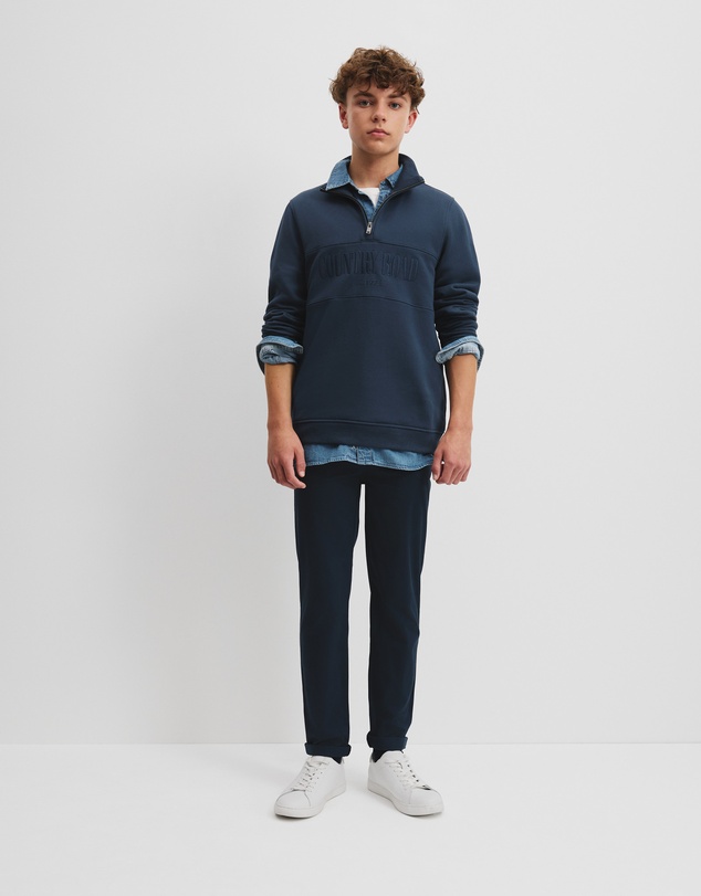 Country Road - Teen Australian Cotton Heritage Half Zip Sweat