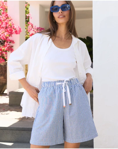 CAMIXA - Panthea Linen Shorts
