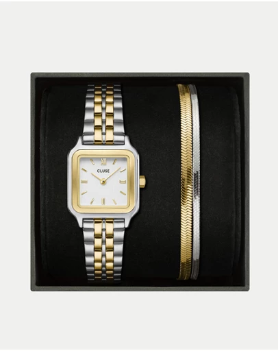 Cluse - Gracieuse Petite Bicolour Watch & Bracelet Gift Set