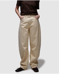 TOPSHOP - Barrel Mid Rise Jeans