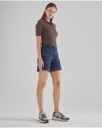 DRICOPER DENIM - Split Rib Top