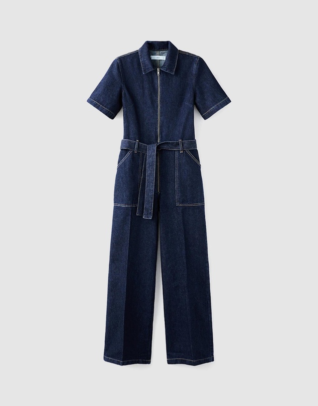 M.N.G - Belt Denim Jumpsuit