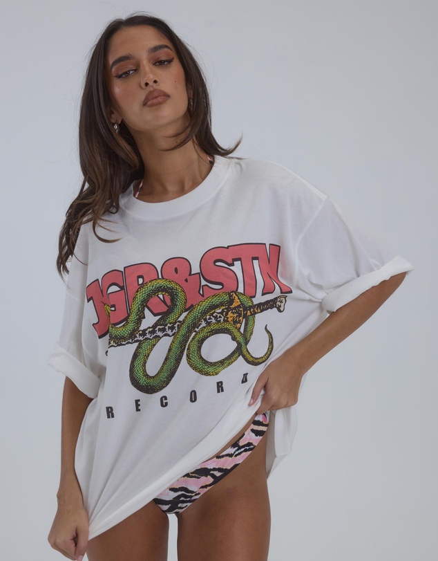 JGR & STN - Records Oversized Tee
