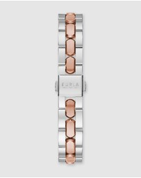 Furla - Furla Logo Links Silver Tone