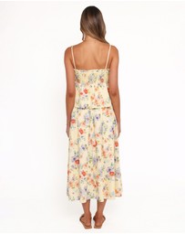 Petal & Pup - Cosima Baby Doll Top - Yellow Floral