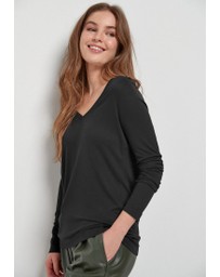 NEXT - Slouch V-Neck Long Sleeve T-Shirt