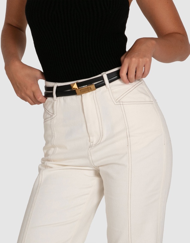 Belle & Bloom - Cleopatra Pyramid Stud Leather Belt