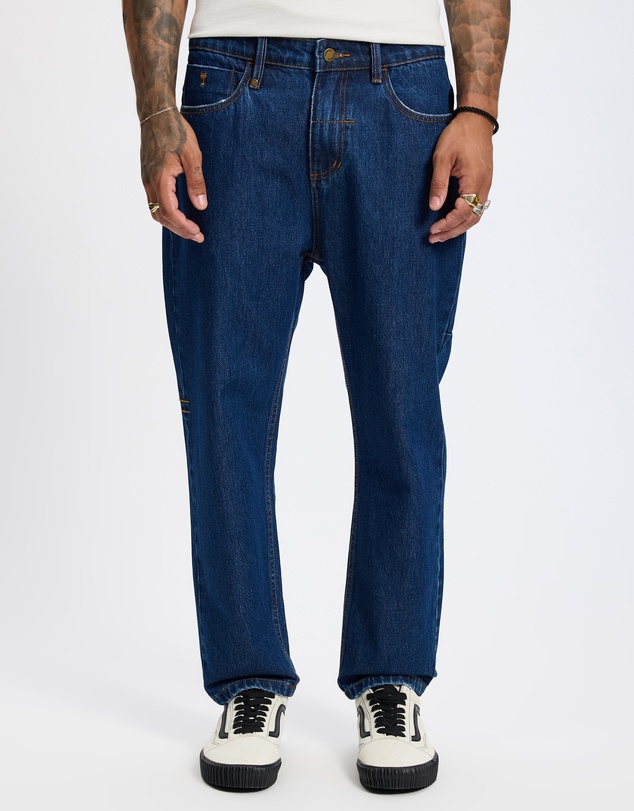 Thrills - Chopped Slim Straight Cropped Denim Jeans