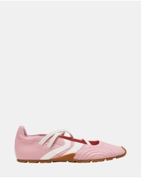 Steve Madden - Joisie Pink Leather Sneakers