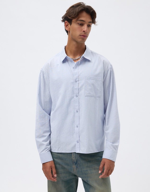 AERE - Echo Stripe Boxy Shirt