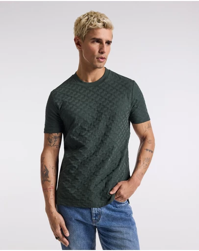 Calibre - Monogram Jacquard T-shirt Fern