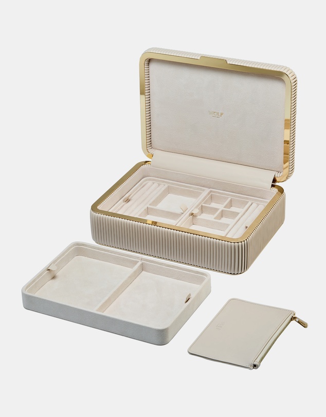Wolf - Wolf Bella Medium Jewellery Box Bone