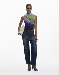 Desigual - Gradient tulle T-shirt