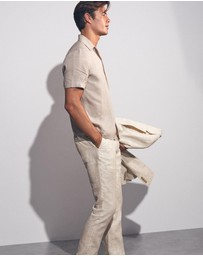 REISS - Bloomfield Linen Trousers