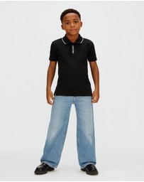 Calvin Klein Jeans - Boys Stretch Pique Tipping Polo Shirt