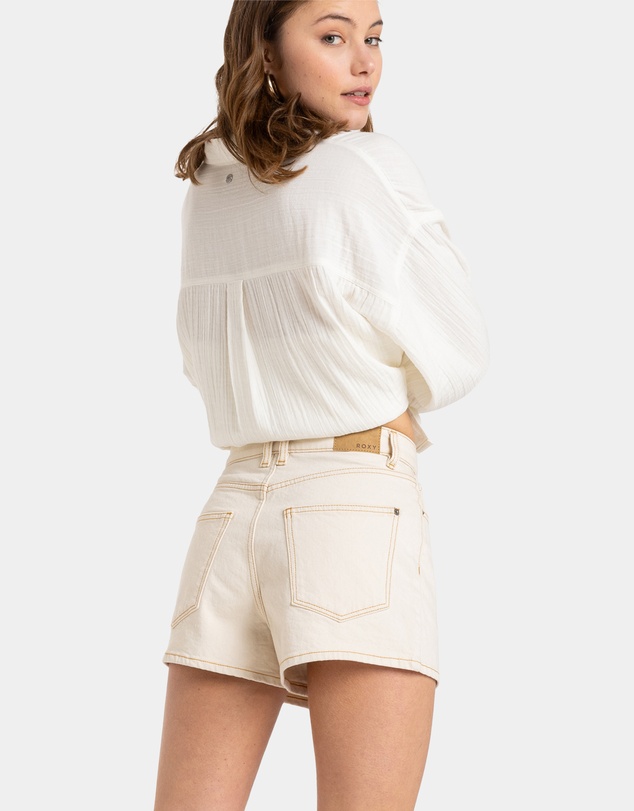 Roxy - Womens Chlo Natural Denim Shorts