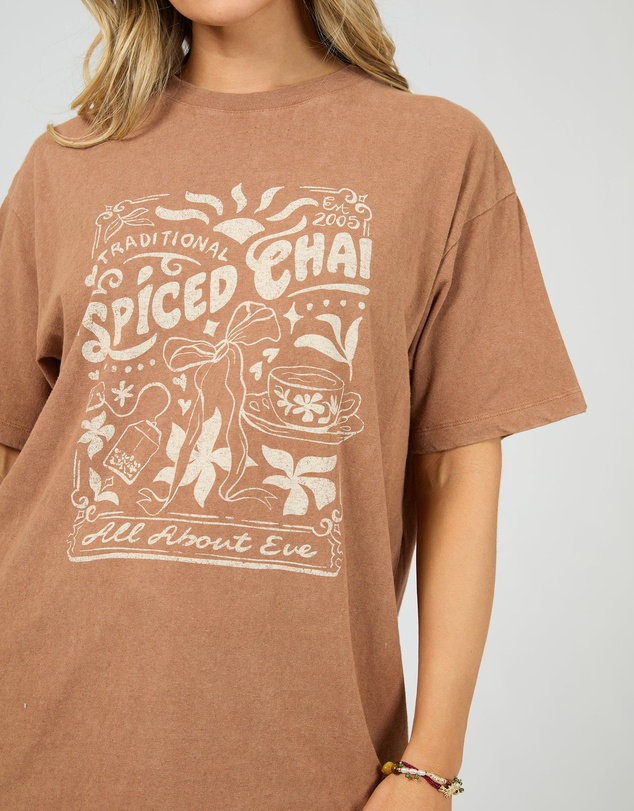 All About Eve - Nahla Relaxed Tee Cinnimon