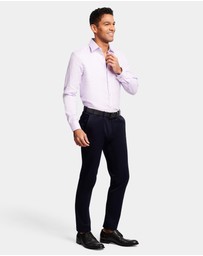 Brooksfield - Tonal Textured Slim Fit Dress Shirt