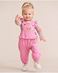 Huxbaby - Classic Frill Cord Overalls - Babies-Kids