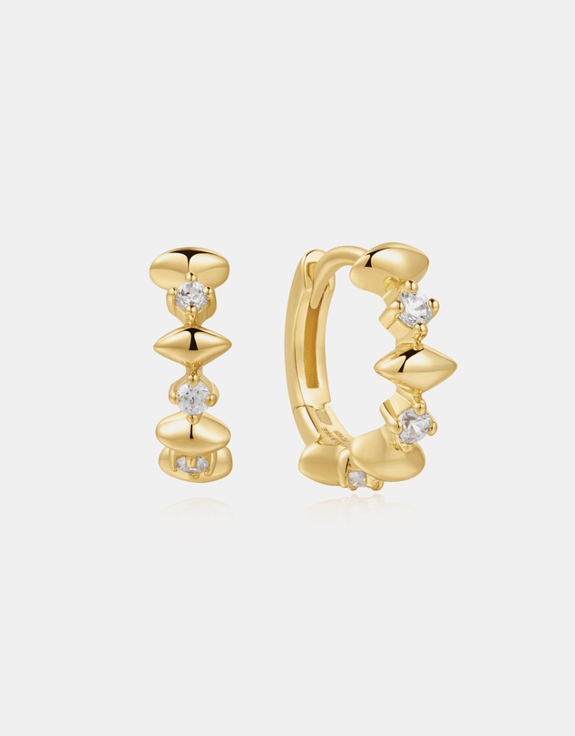 Ania Haie - Ania Haie Gold Sparkle Huggies