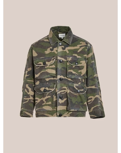 Found - Camouflage Twill Utility Cargo Jacket