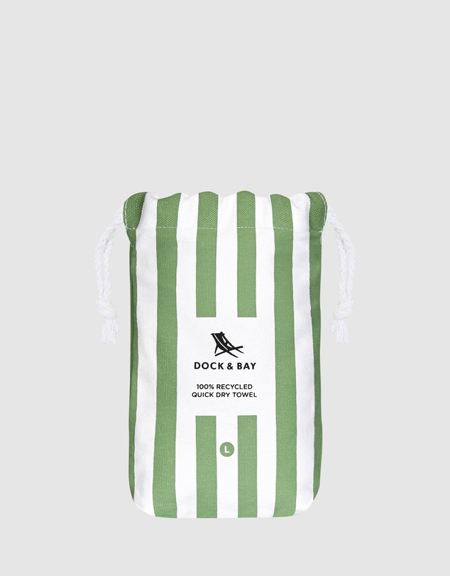 Dock & Bay - Beach Towel Cabana Collection L Cayman Olive
