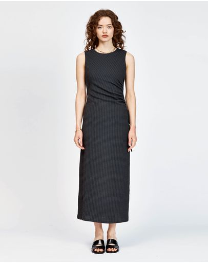 Black Navy Check