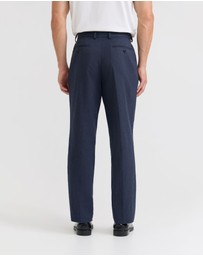 Oxford - Marlo Herringbone Cotton Trousers