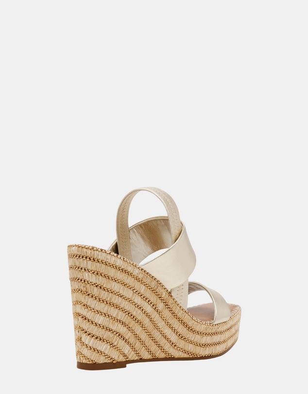 Steve Madden - Contessa Gold Leather Heels