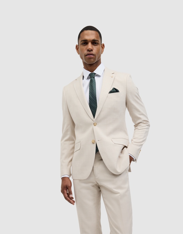 Politix - Prince Of Wales Check Tailored Jacket