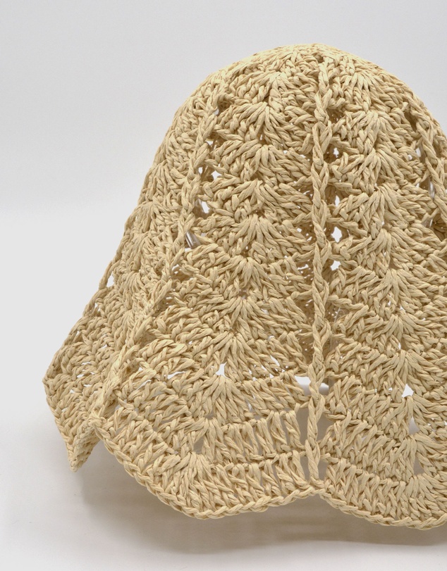 FORD MILLINERY - Daisy Crochet Bucket Hat (natural)