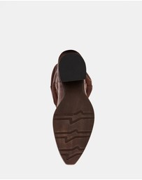 Steve Madden - Stage Cognac Leather Boots