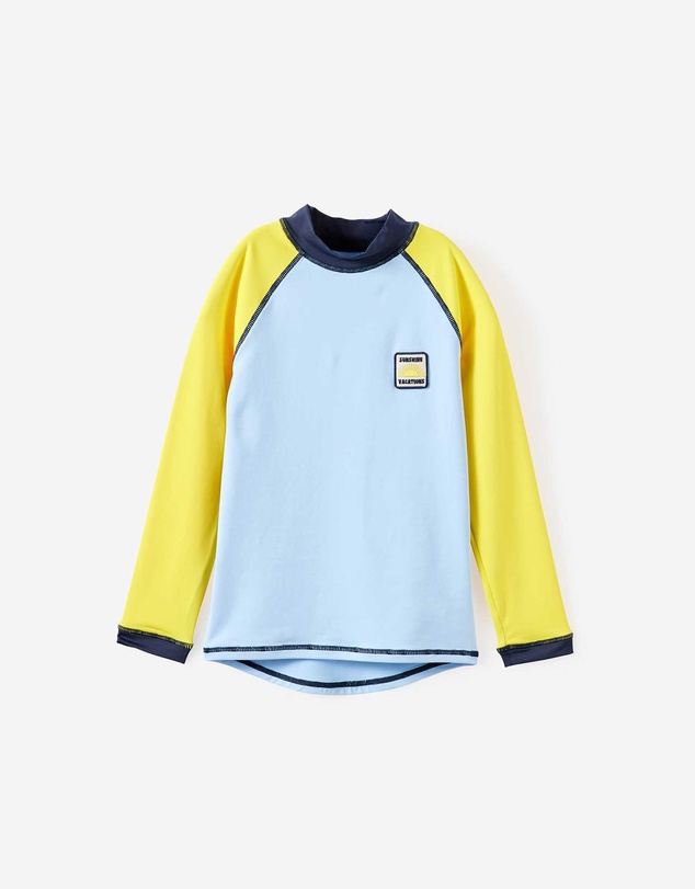 Cotton On Kids - Flynn Long Sleeve Raglan Rash Vest