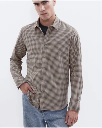 UNISON - Plaid L/S Regular Fit Shirt