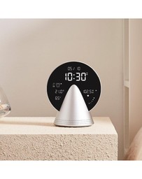 Lexon - Lexon Conic Radio Alarm Clock With Fm & Built-In Bluetooth Speaker - Alu Polish